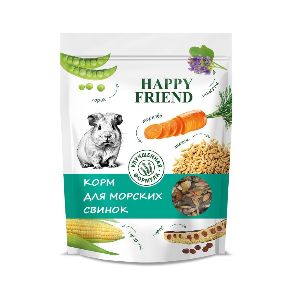 Корм для морских свинок Happy Friend 1 кг