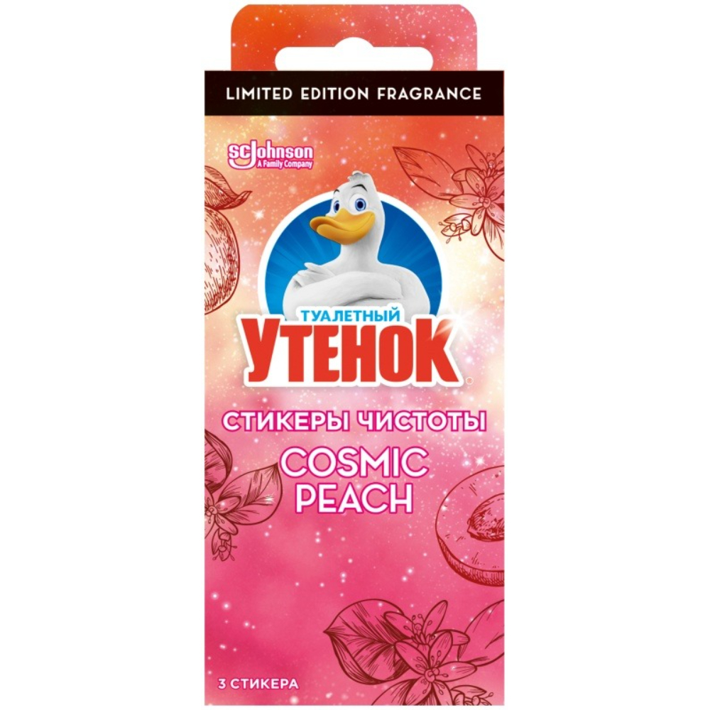 

Средство для унитаза Туалетный утенок Cosmic Peach 3 штх10 г