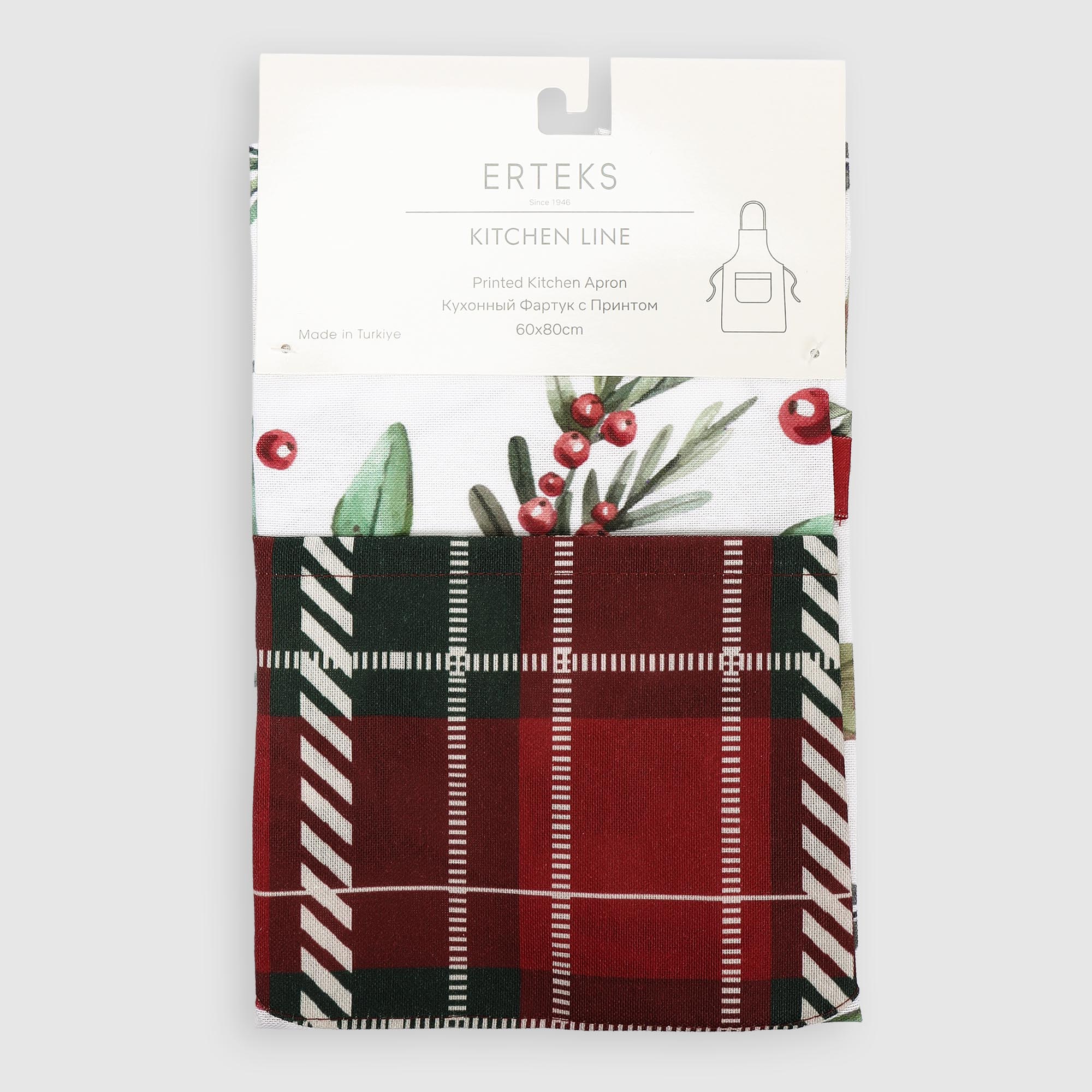 Фартук Erteks X-mas Остролист 60х80 см 990₽