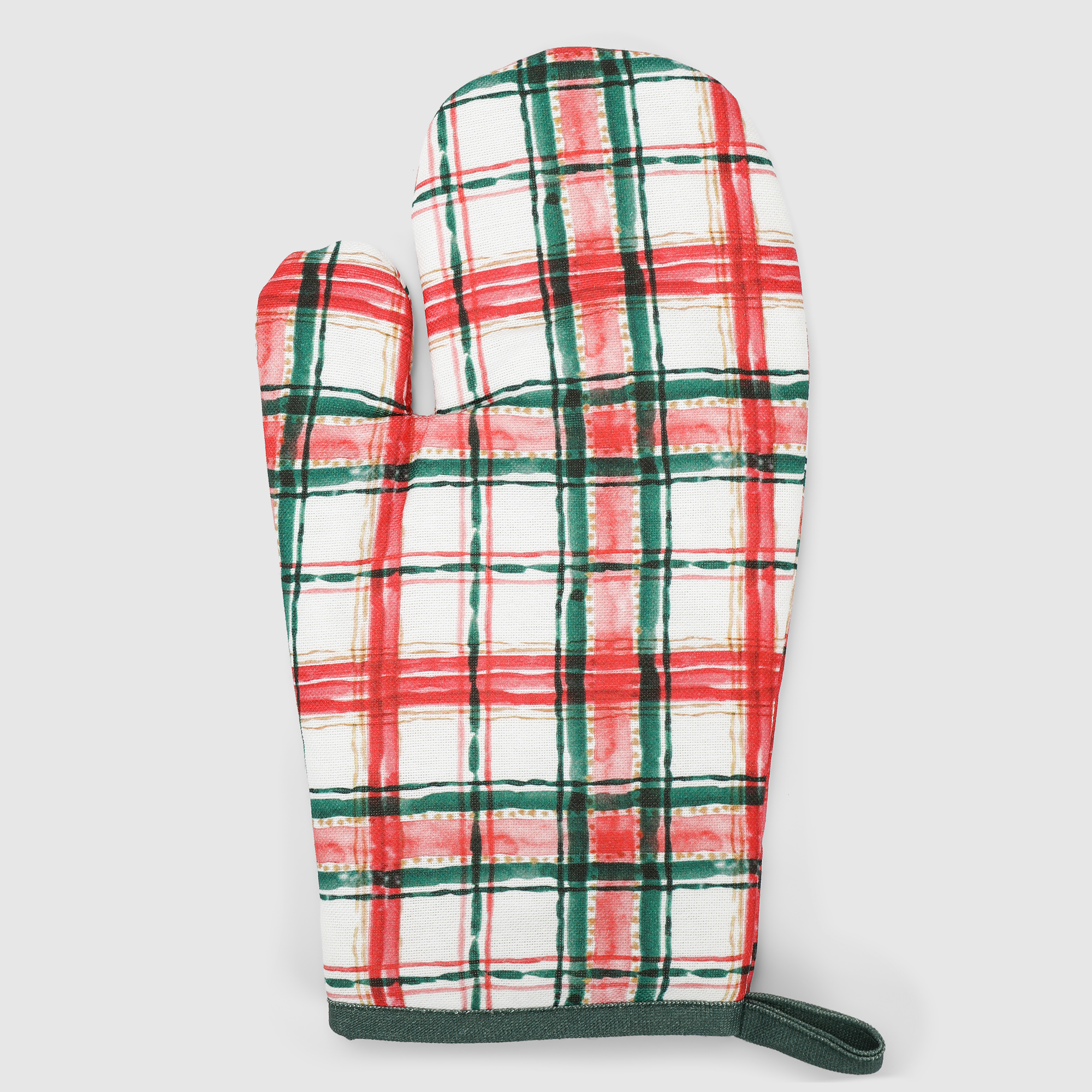 Прихватка-рукавица Erteks X-mas красная клетка 18х36 см 639₽
