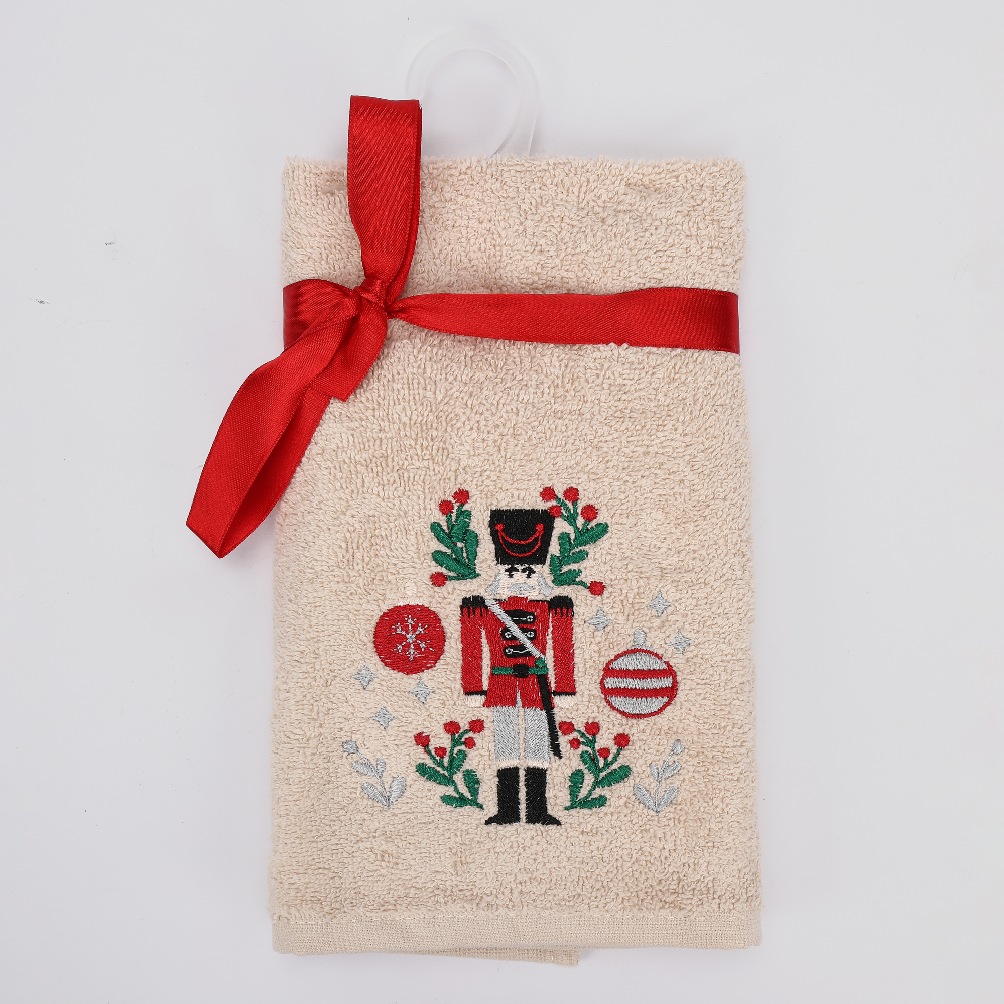 Полотенце Erteks X-mas щелкунчик бежевый 40х70 см 549₽