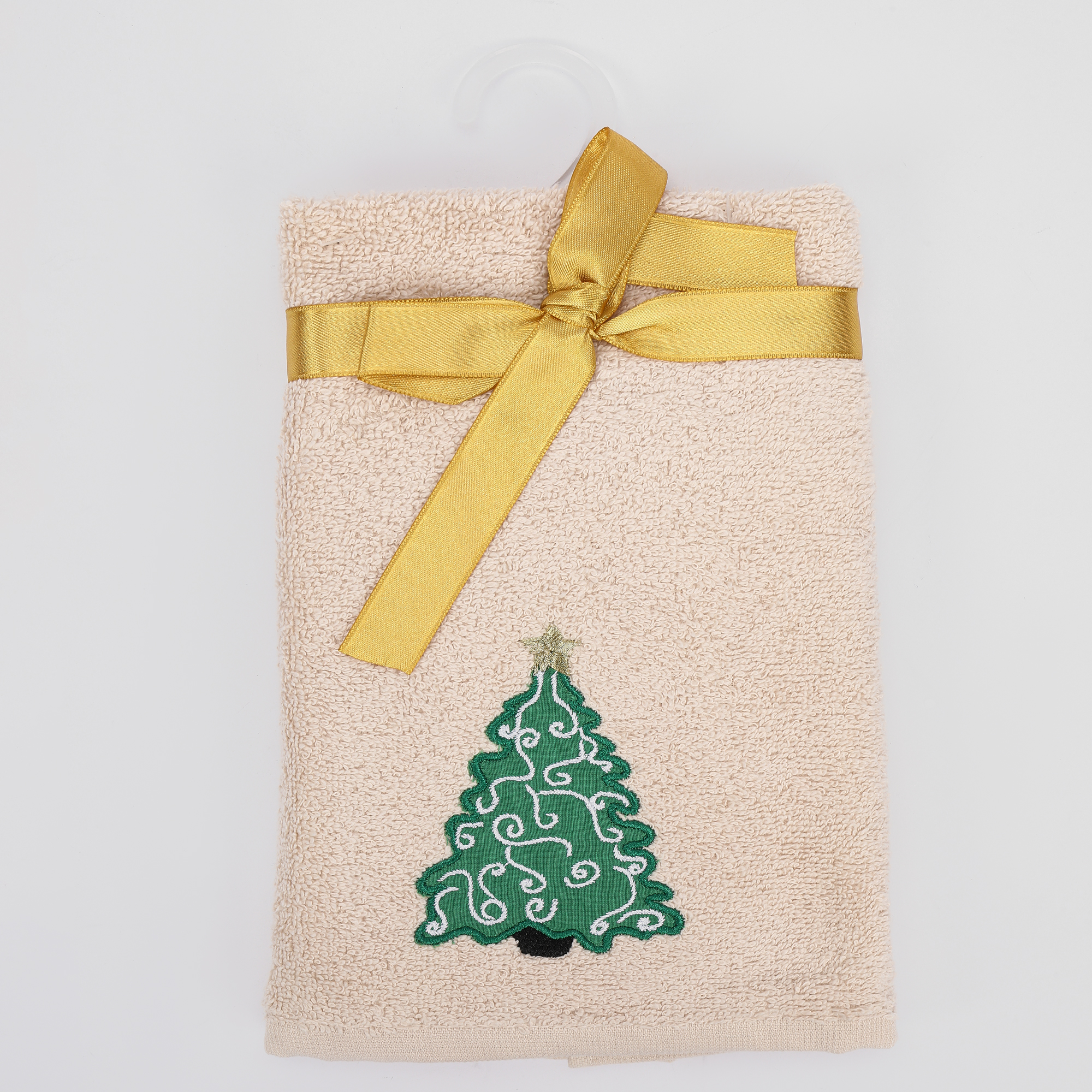 Полотенце Erteks X-mas ель бежевый 40х70 см 549₽