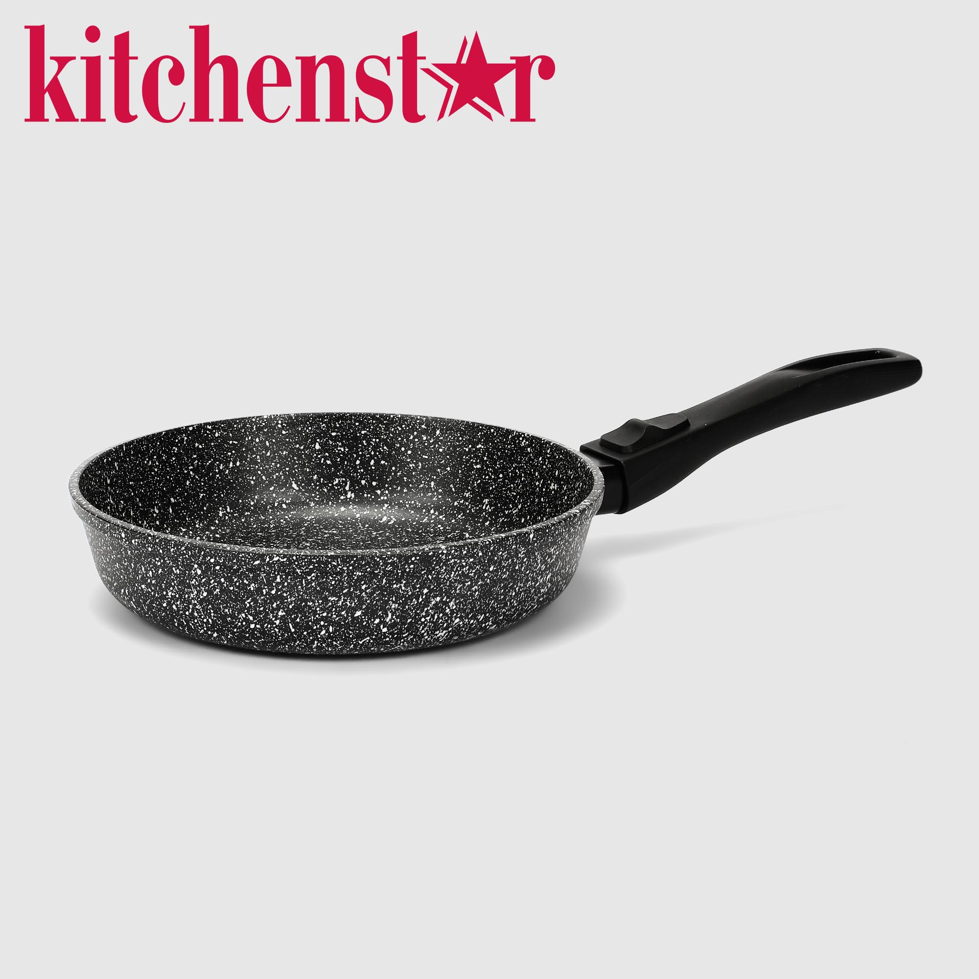 Сковорода Kitchenstar Granite глубокая со съемной ручкой 22 см