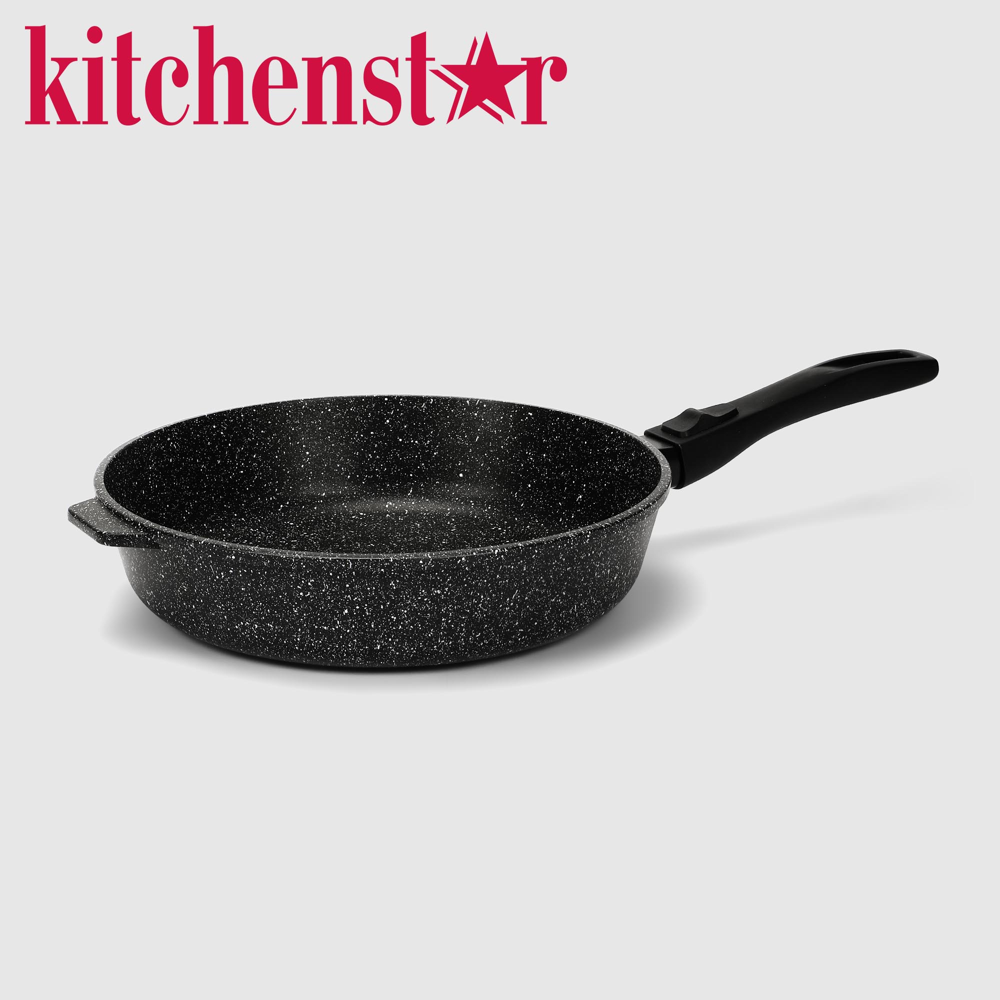 Сковорода Kitchenstar Granite глубокая со съемной ручкой 28 см