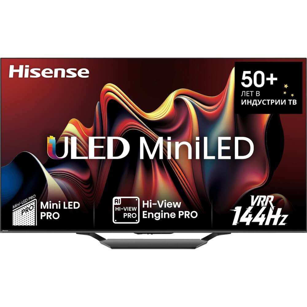 

Телевизор HISENSE 75U7NQ 2024, Чeрный