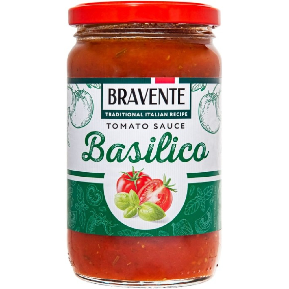 

Соус томатный Bravente Basilico 360 г