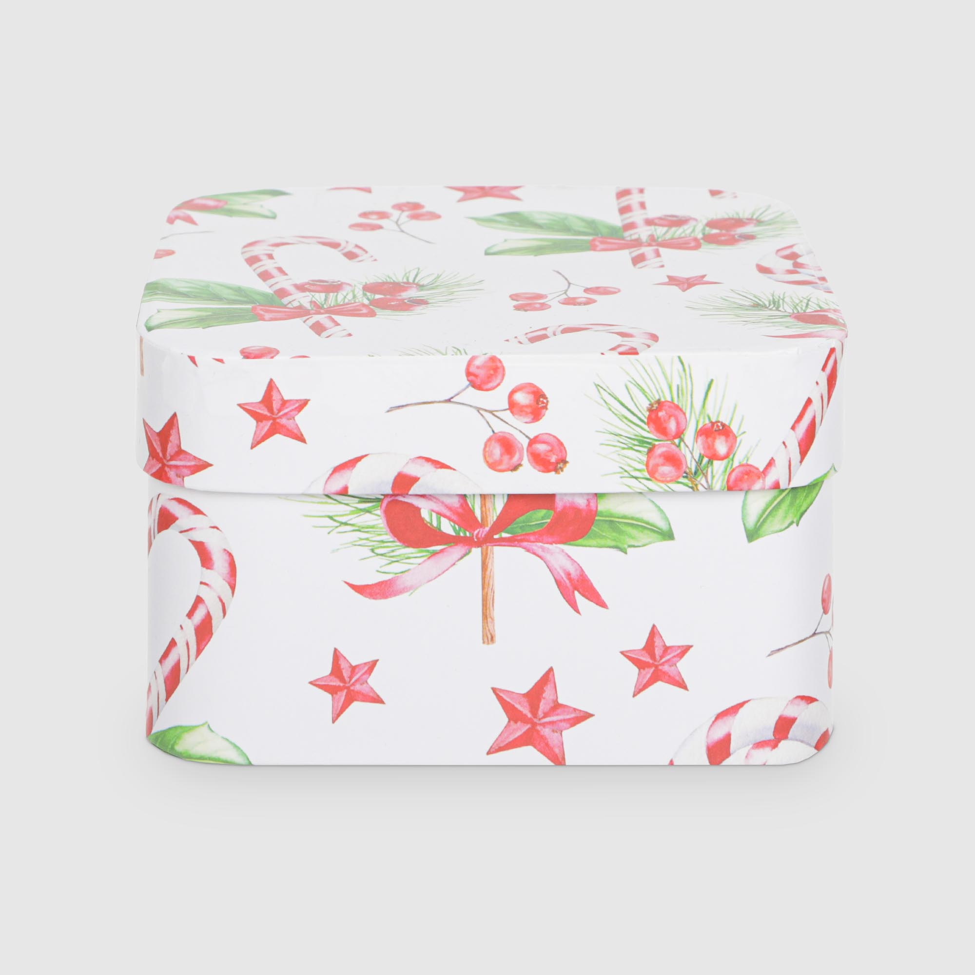 

Коробка Gerimport Ny Pepi квадратная 17х17х9,5 см, Белый;красный;зеленый