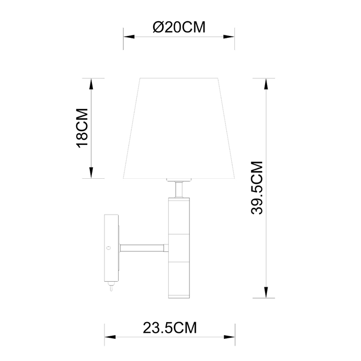 Светильник настенный Arte Lamp A5066AP-1BK Вид№2