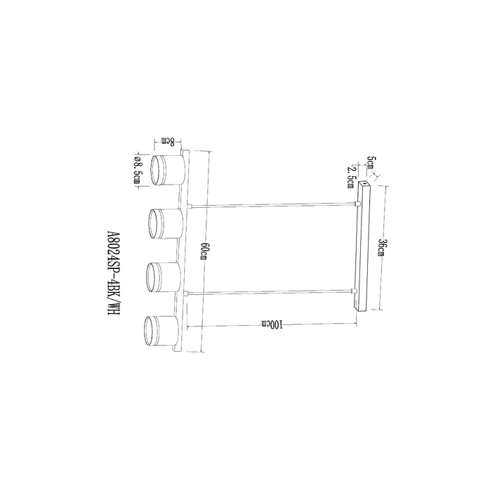 Светильник подвесной Arte Lamp A8024SP-4BK Вид№3