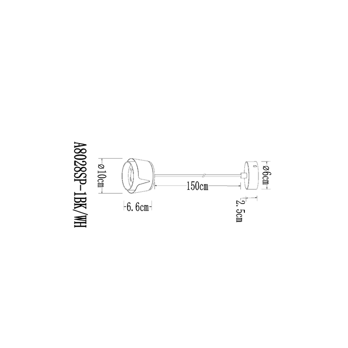 Светильник подвесной Arte Lamp A8028SP-1BK Вид№2