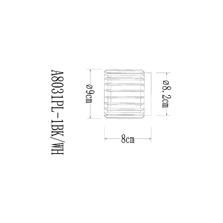 Светильник потолочный Arte Lamp A8031PL-1BK Вид№2