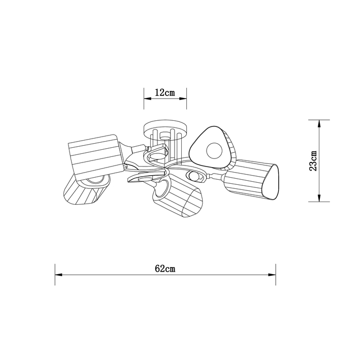 Светильник потолочный Arte Lamp A5076PL-5BK Вид№6