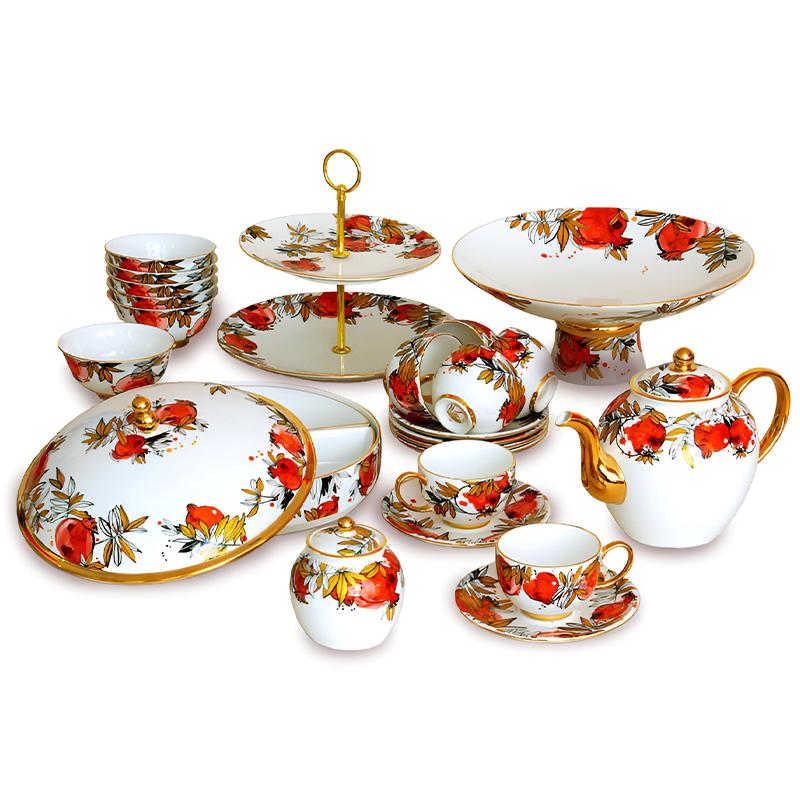 Сервиз чайный Empire Гранатовый сад 6 персон 23 предмета 252499₽