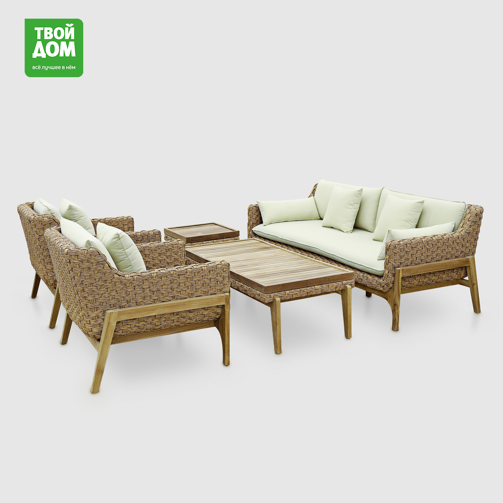 Комплект мебели Rumah Anda Salvador бежевый 5 предметов