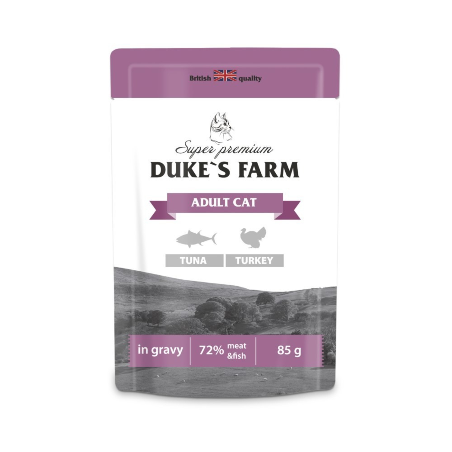 Корм для кошек DUKES FARM тунец и индейка 85 г 169₽