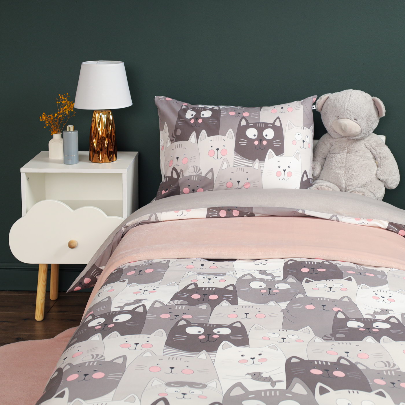 Комплект постельного белья Siberia Котята Подростковый 3599₽