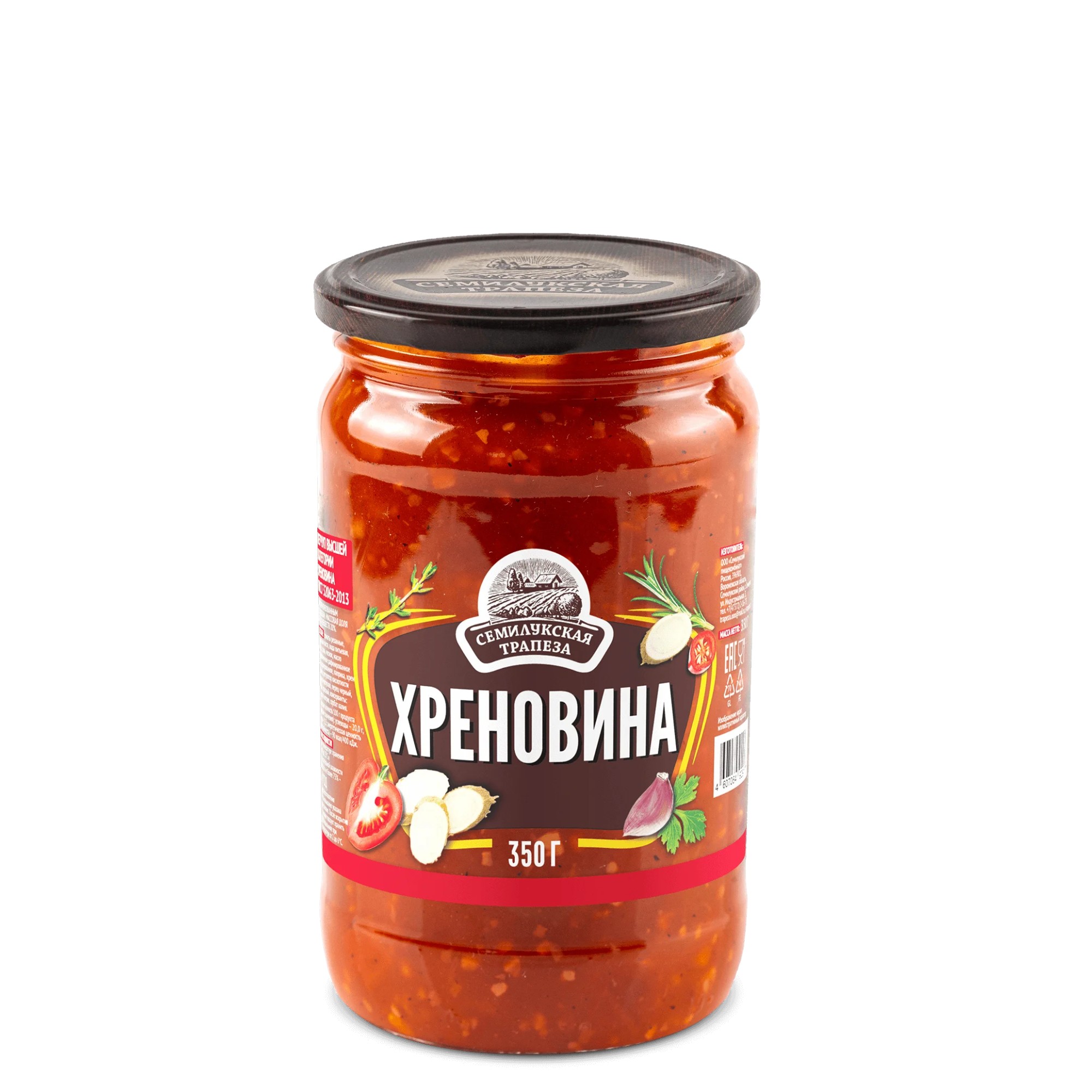 

Кетчуп Семилукская трапеза высшей категории хреновина 350 г