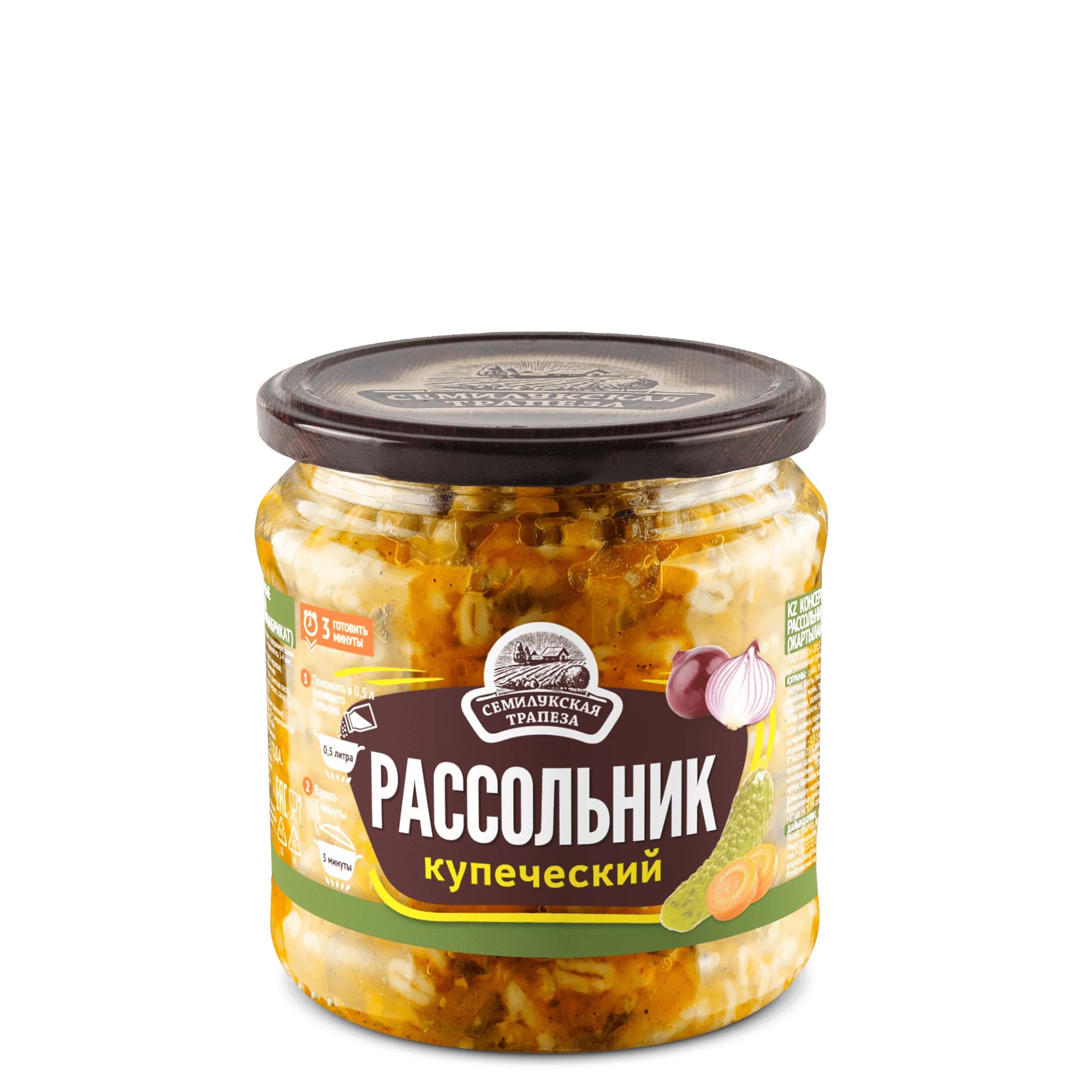 

Рассольник Семилукская трапеза купеческий 460 г