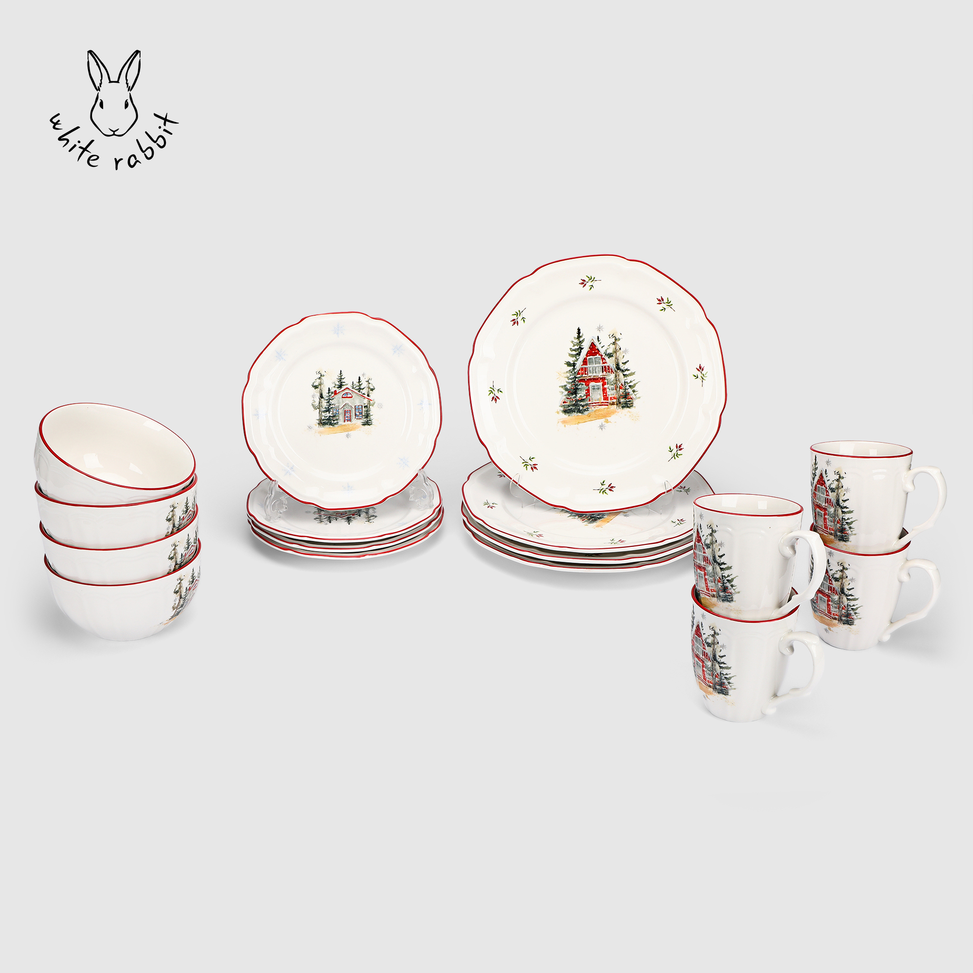 Набор столовой посуды White Rabbit ny Chalet 16 предметов 5490₽