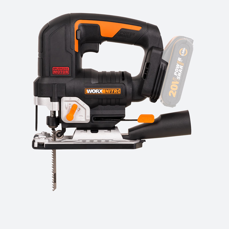 Лобзик аккумуляторный бесщёточный WORX W5429 20В без АКБ и ЗУ 14999₽