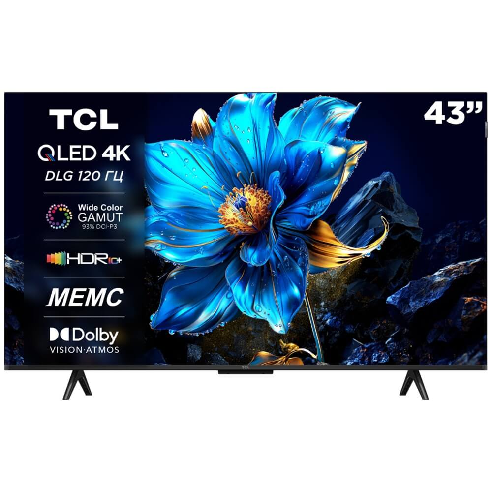 Телевизор TCL 43P7K 2025 43 4K UHD QLED Smart TV 27990₽