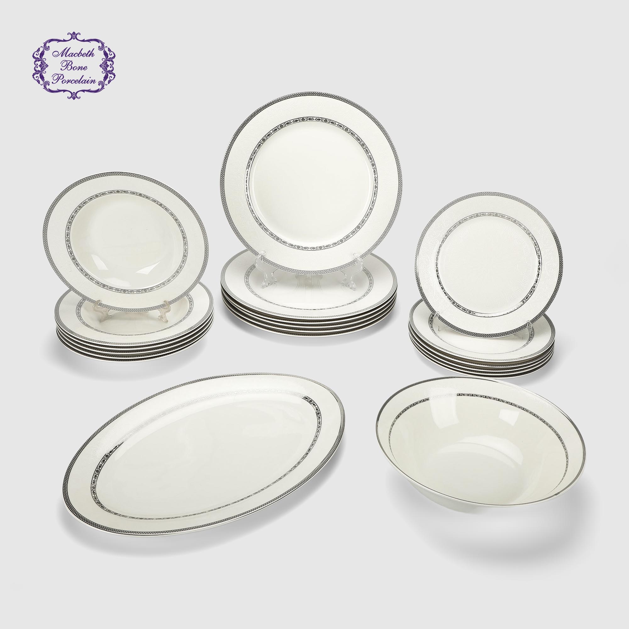 Набор столовой посуды Macbeth bone porcelain Veil 20 предметов 6 персон 7990₽