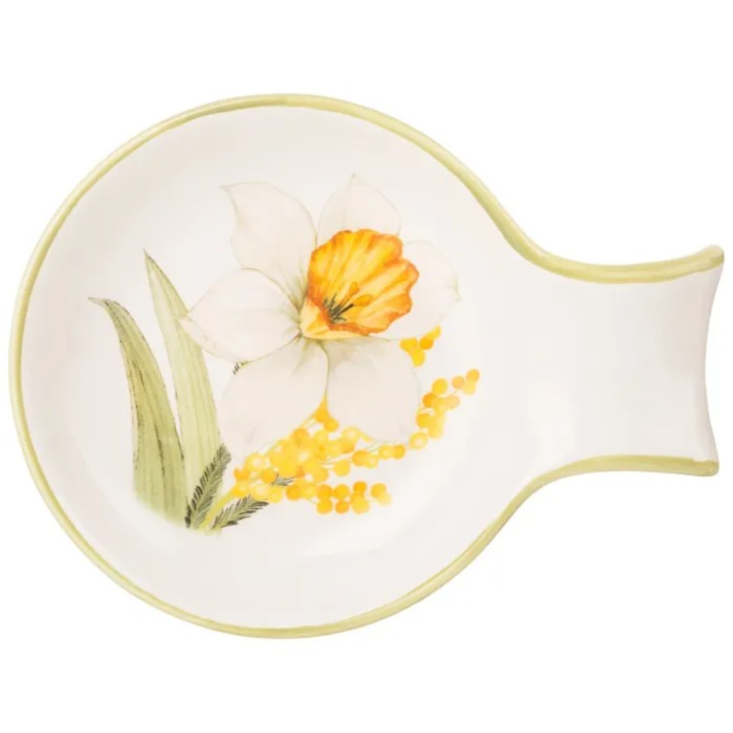 

Подставка Agness Sunday под ложку 15х11,5х2,5 см, Белый;зеленый