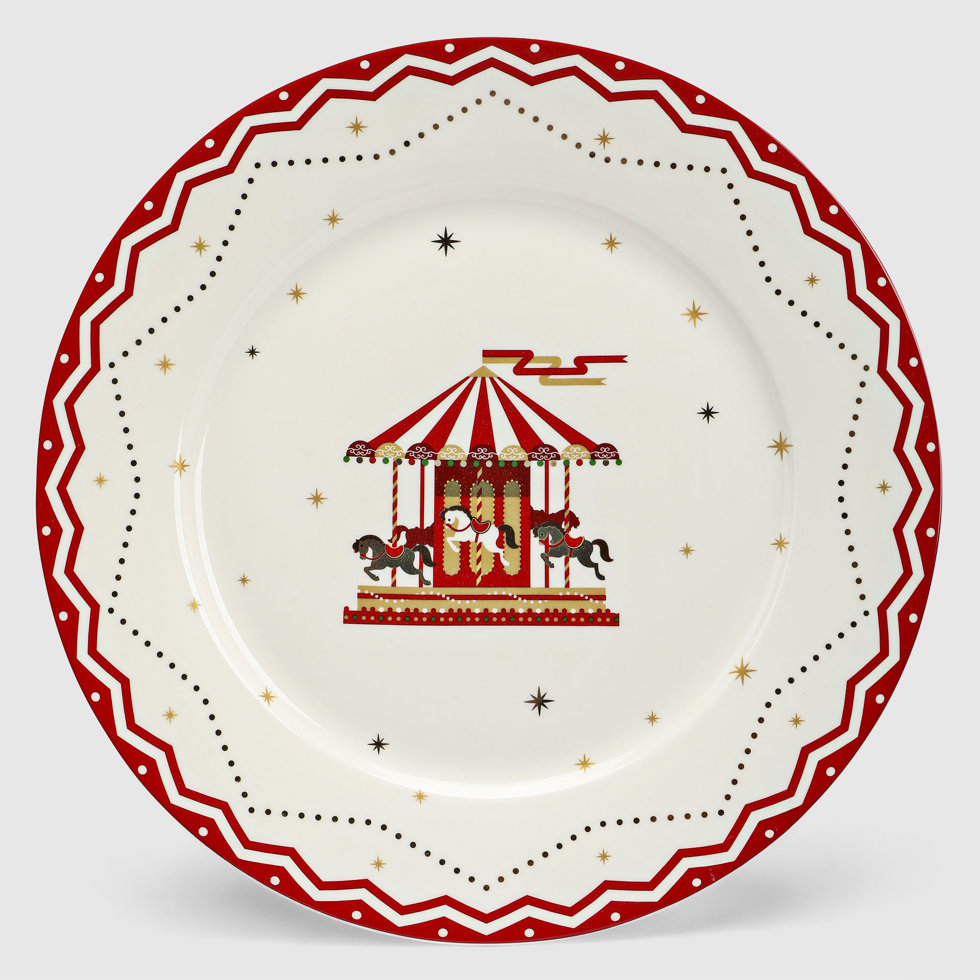 Тарелка White rabbit ny deer Carousel обеденная 267x267x2 см 789₽