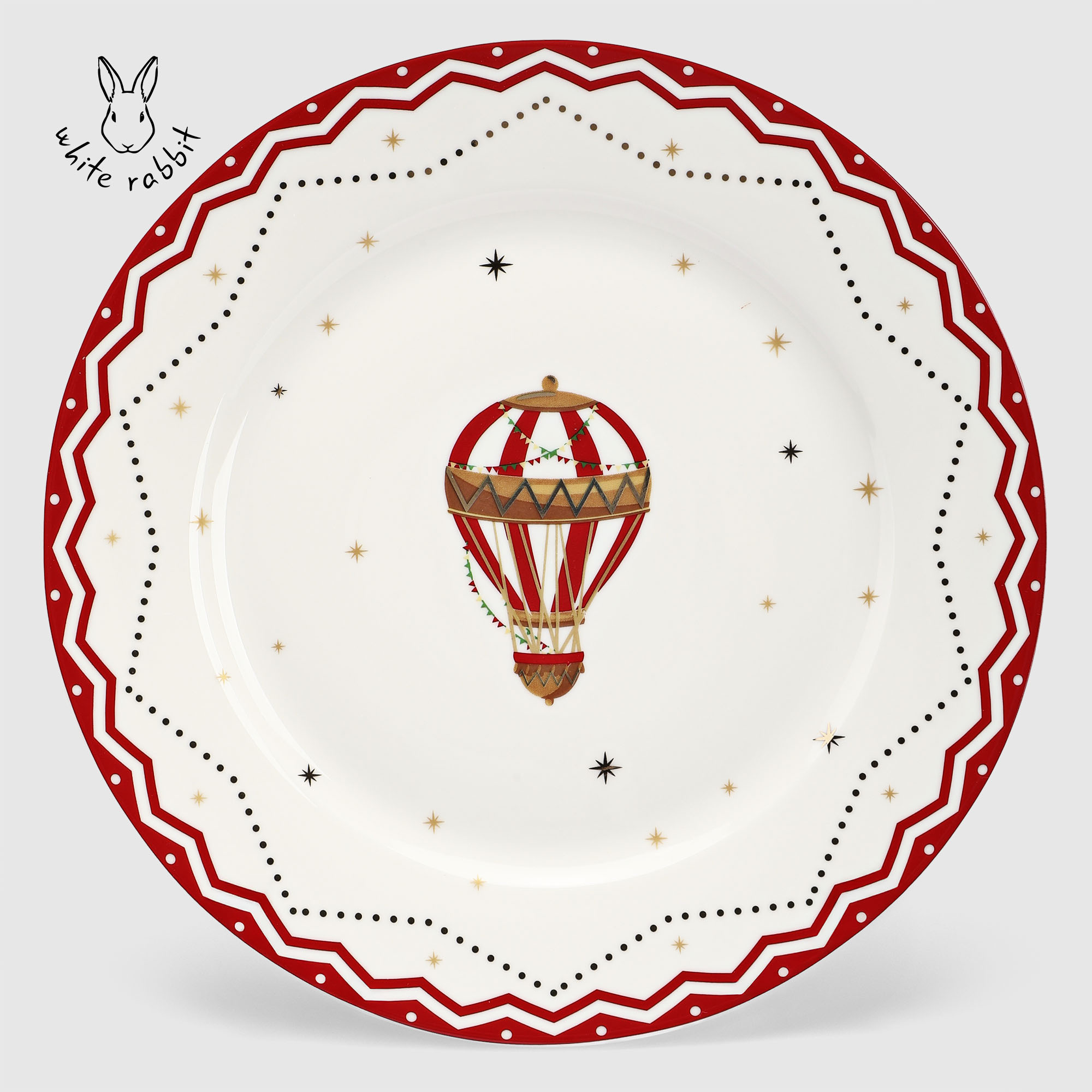 Тарелка White rabbit ny deer Carousel десертная 20,3x1,5 см