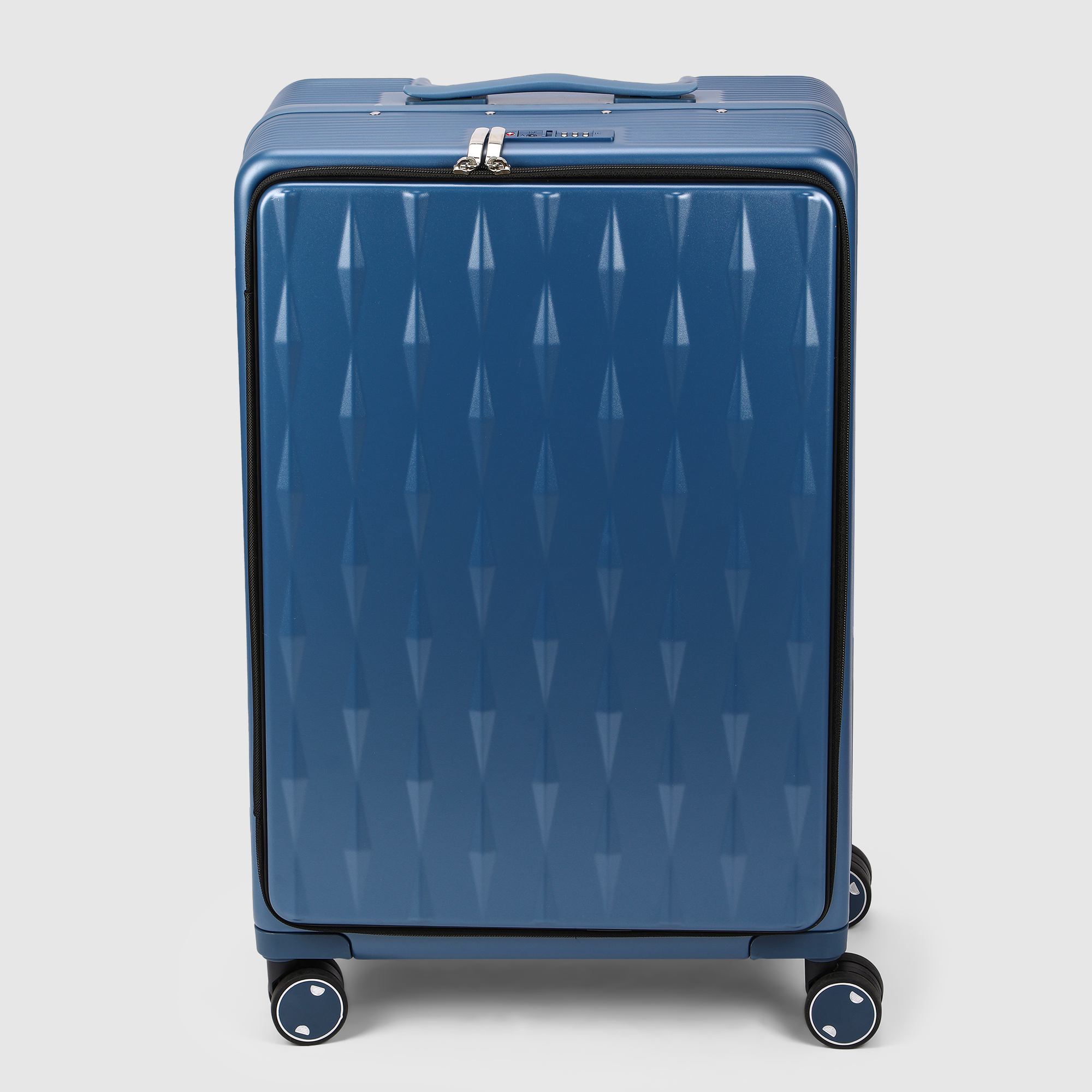 Чемодан Smarter Luggage из поликарбоната размер 20 синий 36х25х57 см 7190₽