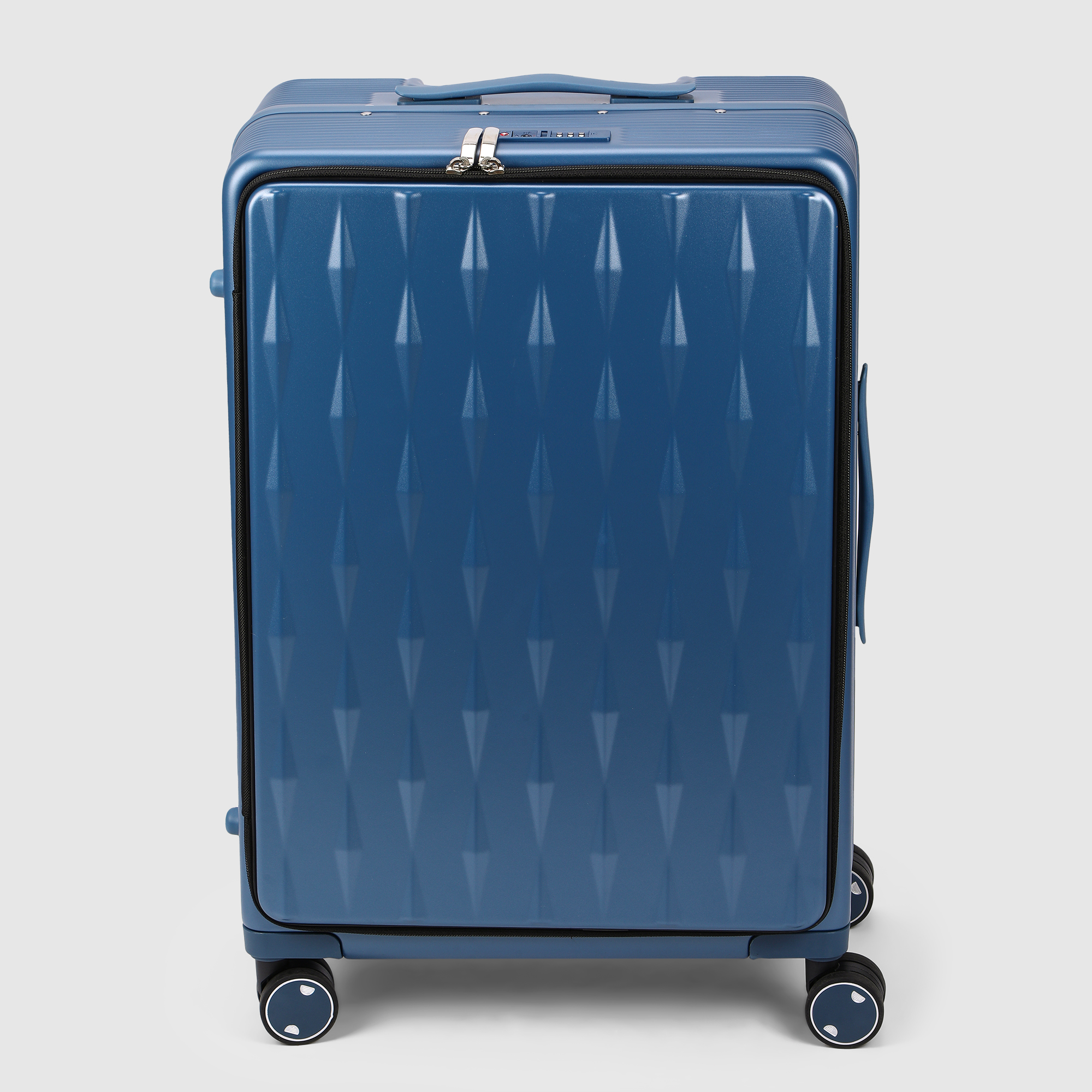 Чемодан Smarter Luggage из поликарбоната размер 24 синий 44х27х67 см 7990₽