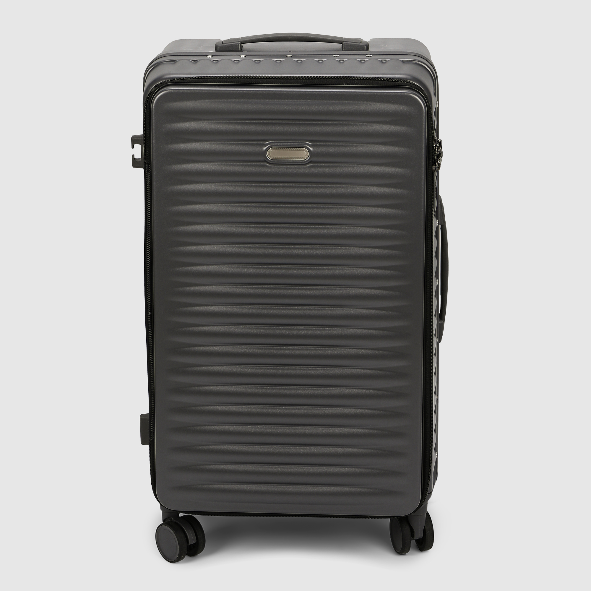 Чемодан Smarter Luggage из поликарбоната размер 24 тёмно-серый 37х265х65 см 6390₽
