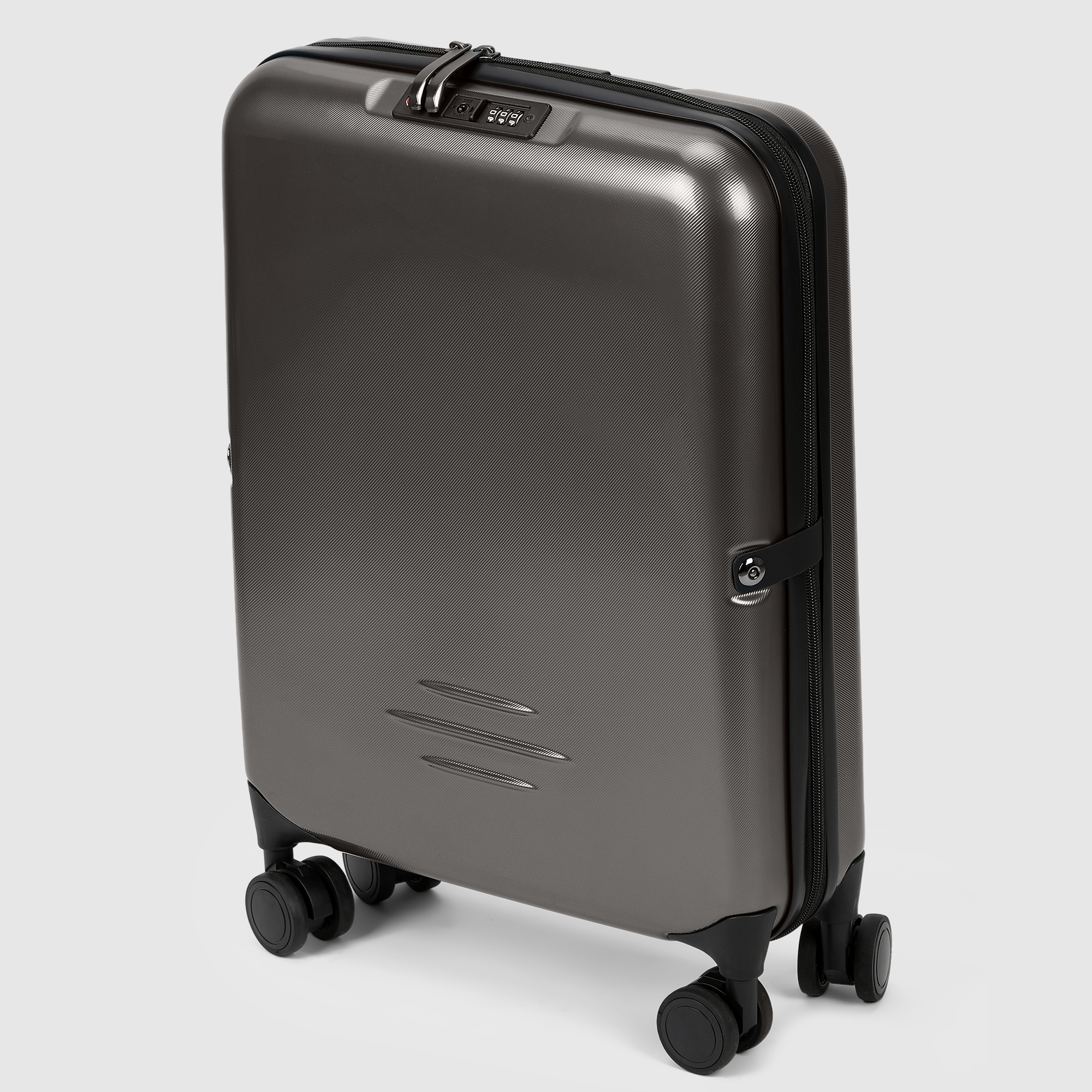 Чемодан Smarter Luggage из поликарбоната, размер 20, шампань 36,5х12х53 см