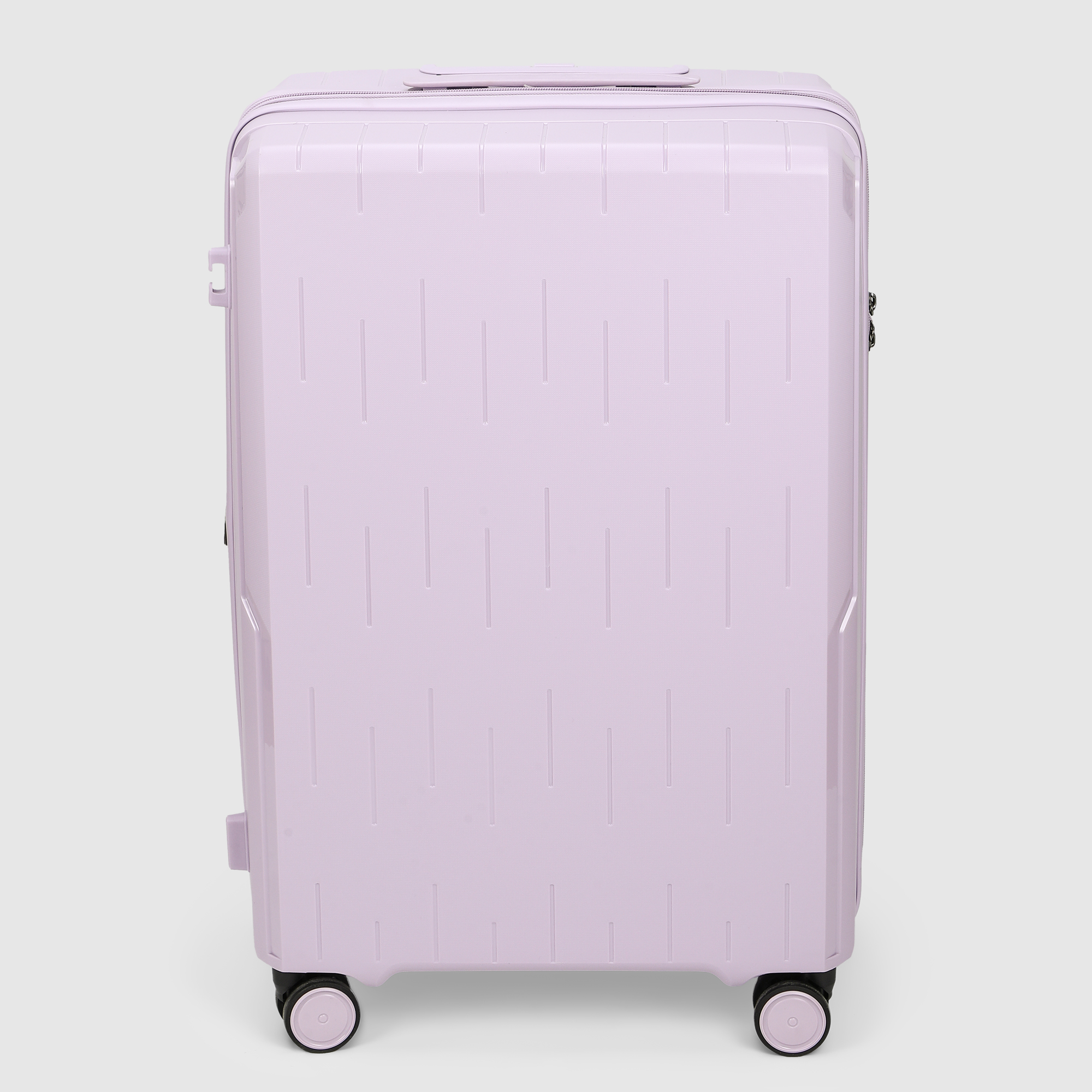 Чемодан Smarter Luggage из полипропилена, размер 24, сиреневый 43х27х66 см