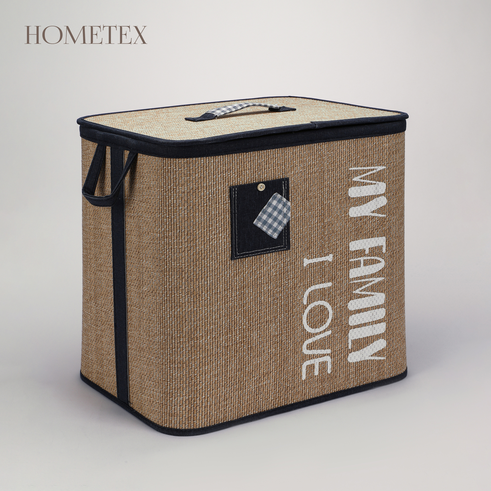 Бамбуковая корзина Hometex с крышкой 44х34х45 см 2699₽