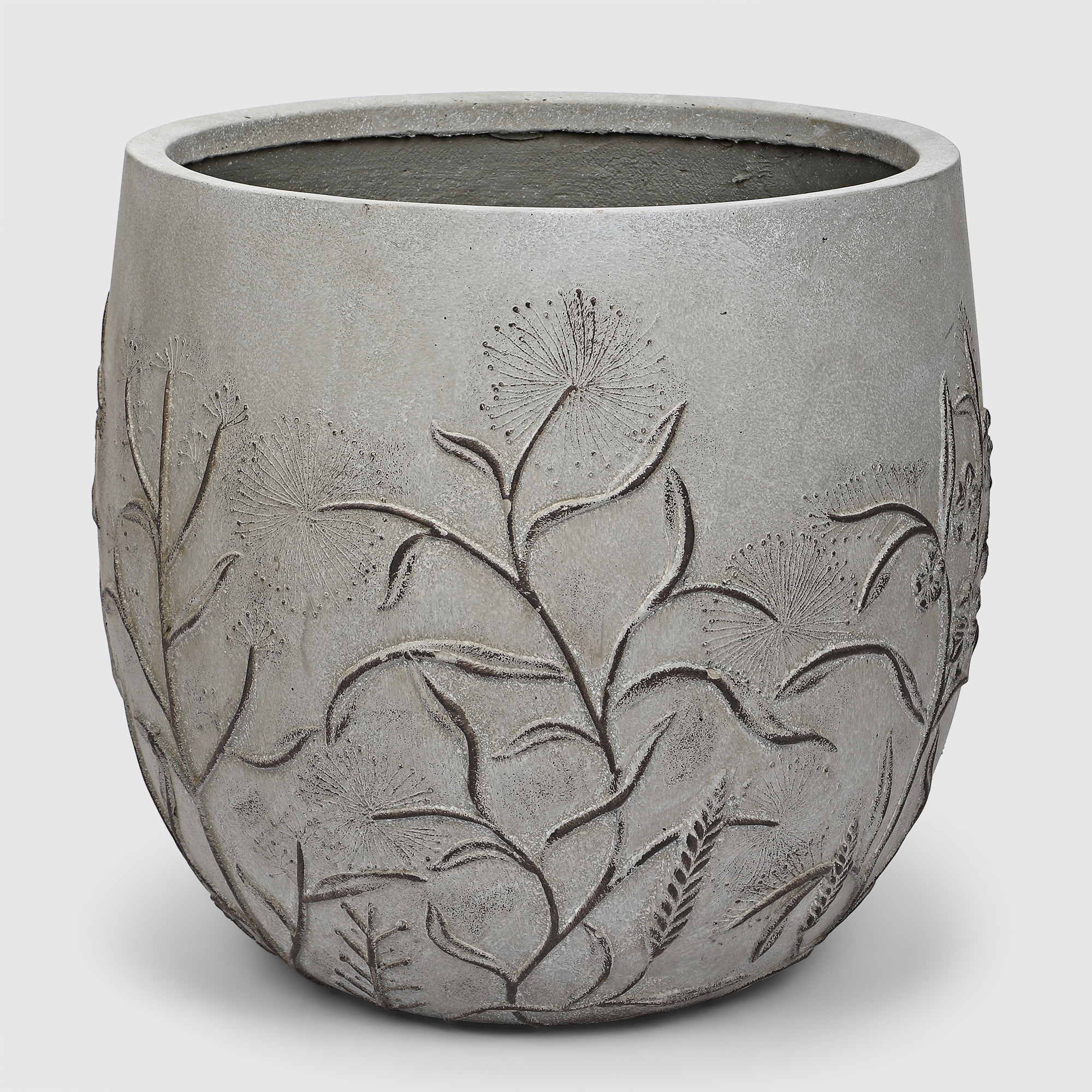 Кашпо Ownland цветы антик серое 44х44х41 см