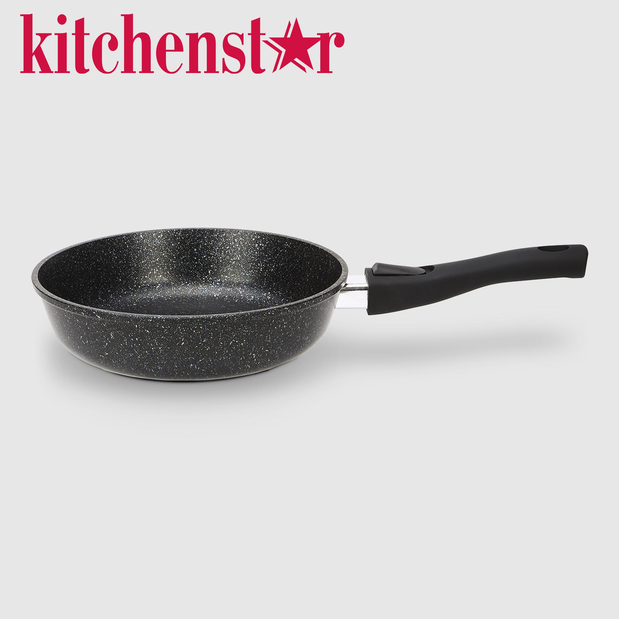 Сковорода Kitchenstar индукционная Гранит, съёмная ручка 24 см