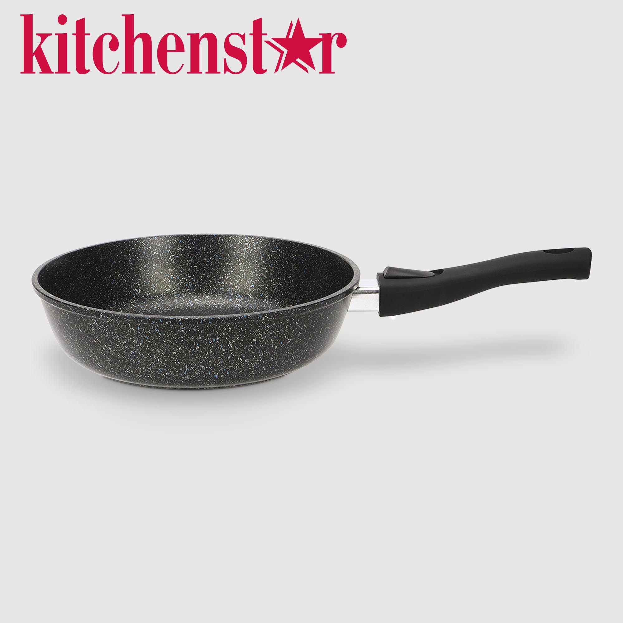 Сковорода Kitchenstar индукционная Гранит, съёмная ручка 26 см