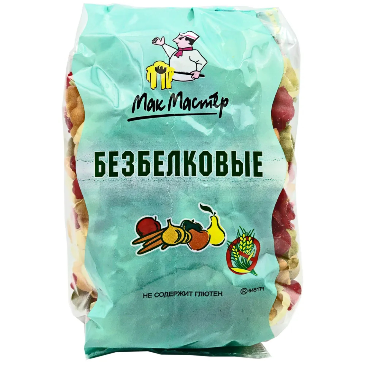 Изделие макаронные МакМастер без белка без глютена фруктовые 300 г 119₽