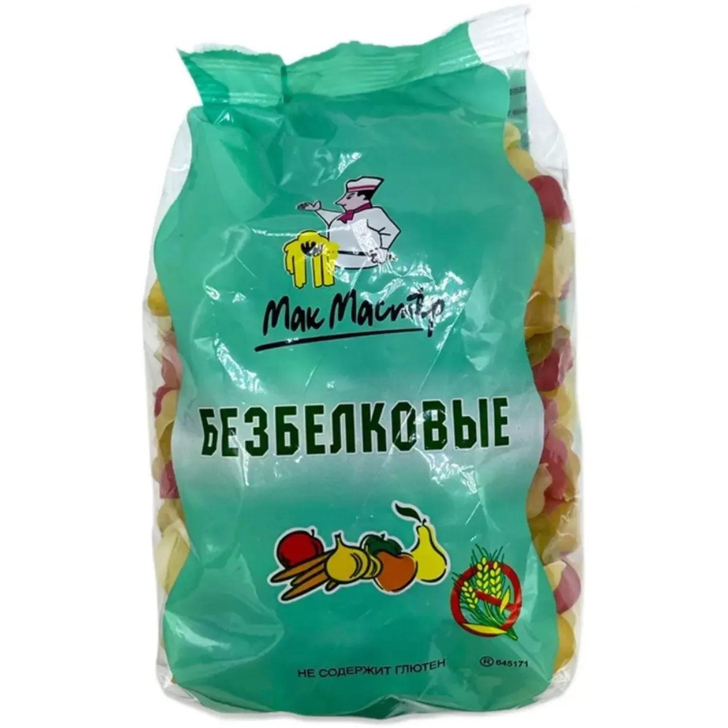 Изделие макаронные МакМастер без белка без глютена овощные 300 г 119₽