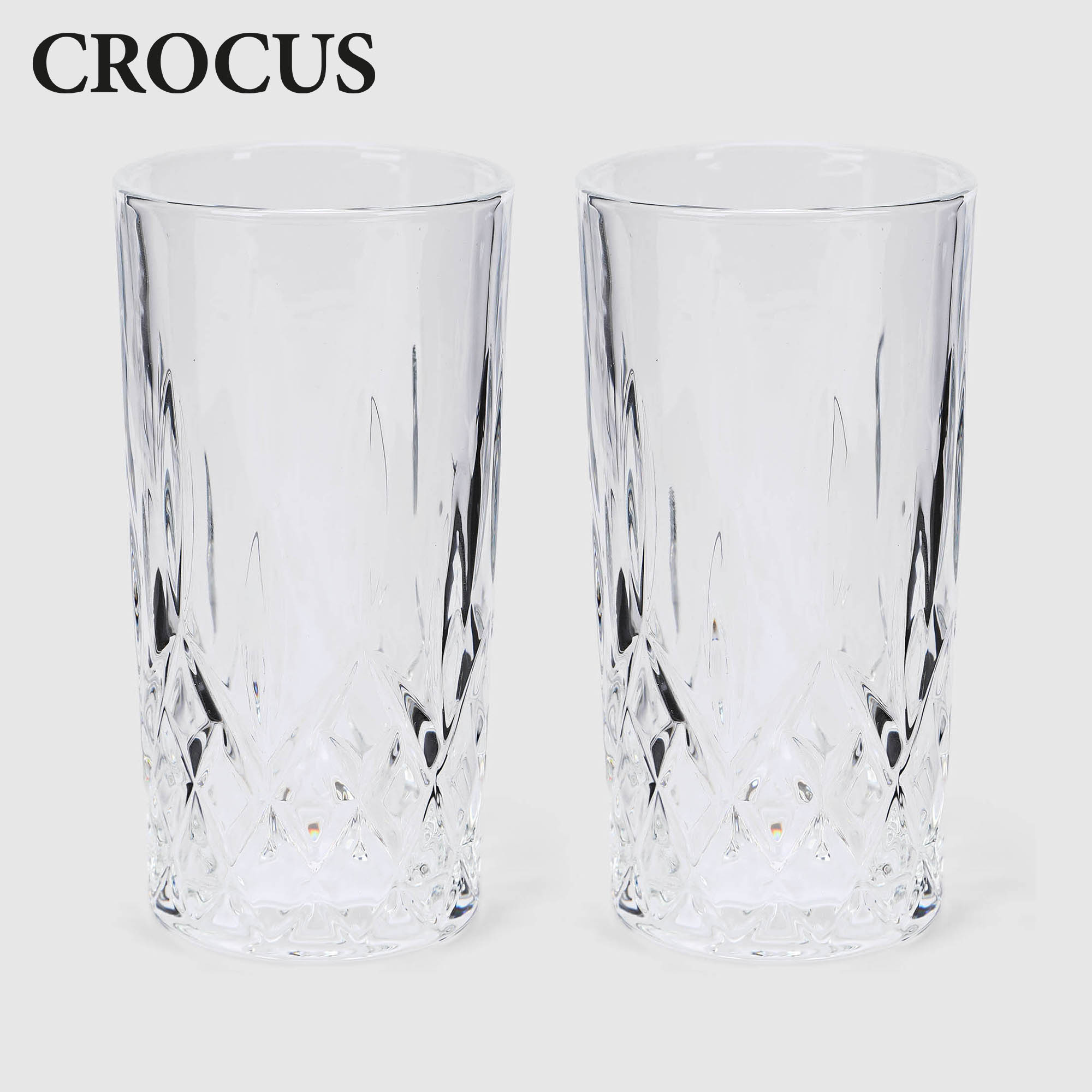 Набор для виски Crocus, 2 стакана, 350 мл