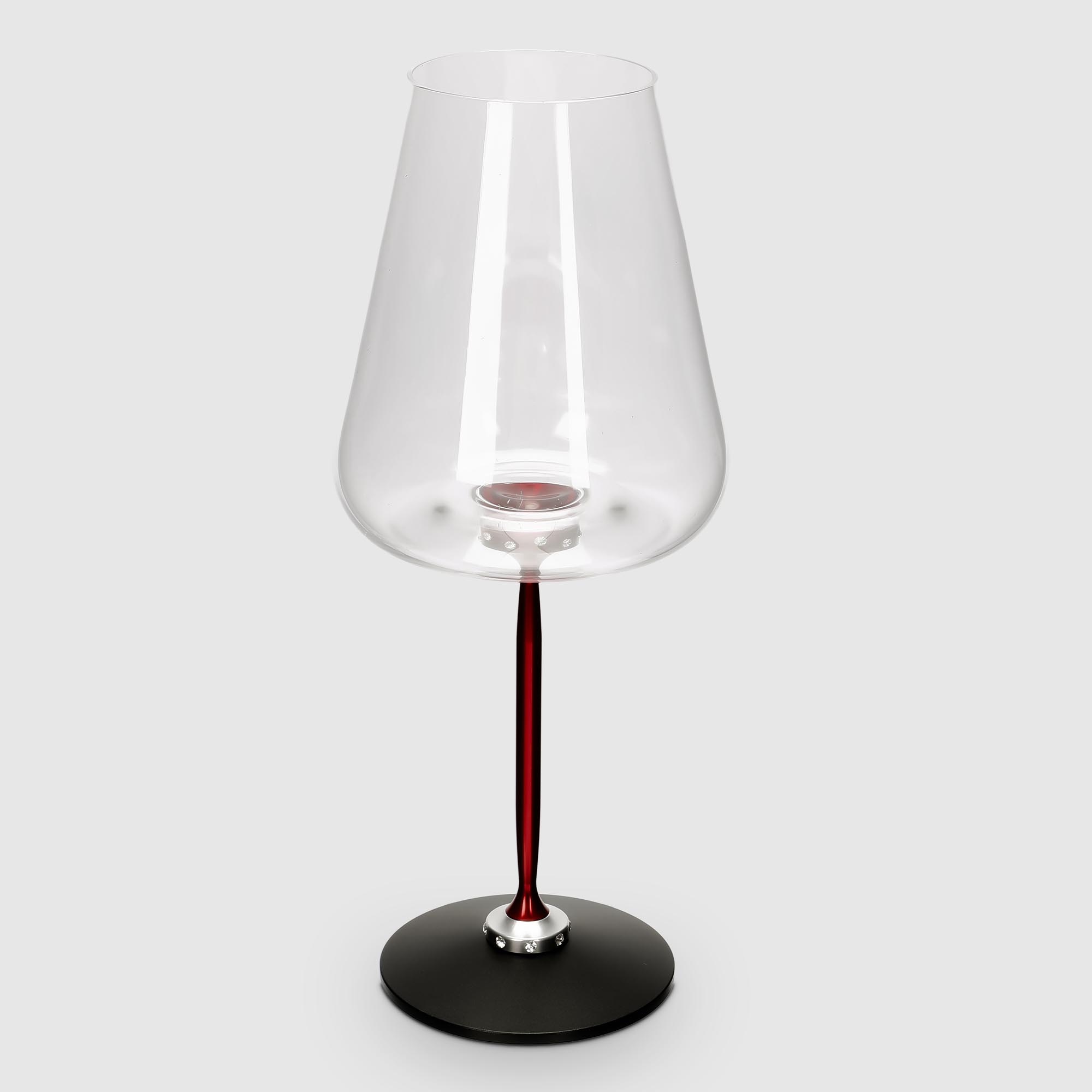 Набор бокалов для вина Crocus, 2 бокала, вращающаяся ножка, 560 мл