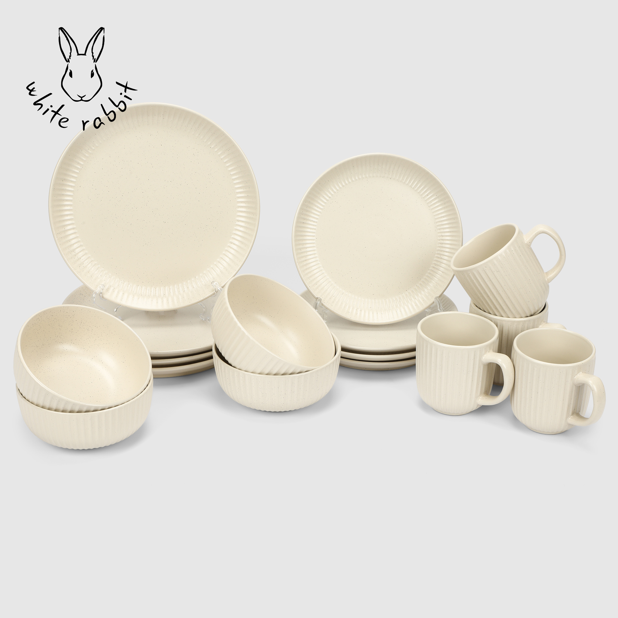 Сервиз столовый White rabbit Cream 16 предметов на 4 персоны 4490₽