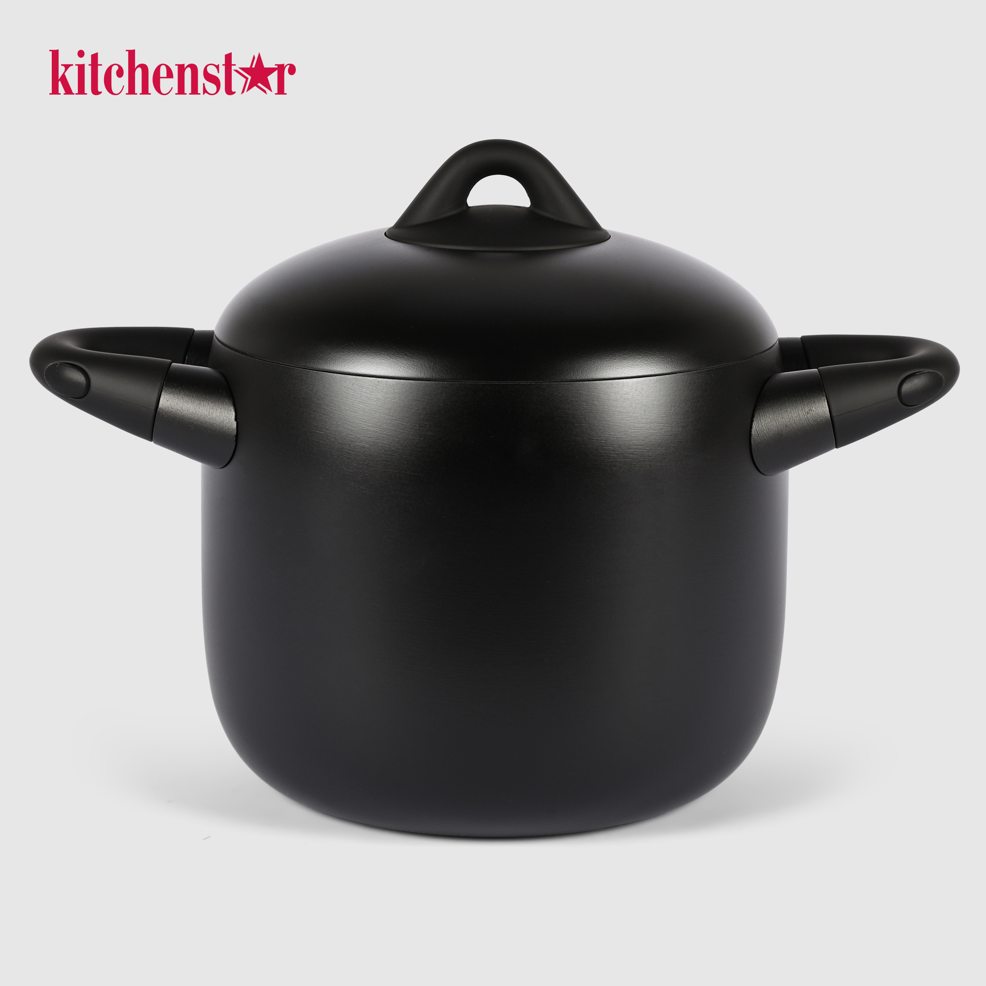 Кастрюля Kitchenstar K-black с крышкой 20 см, 5,2 л