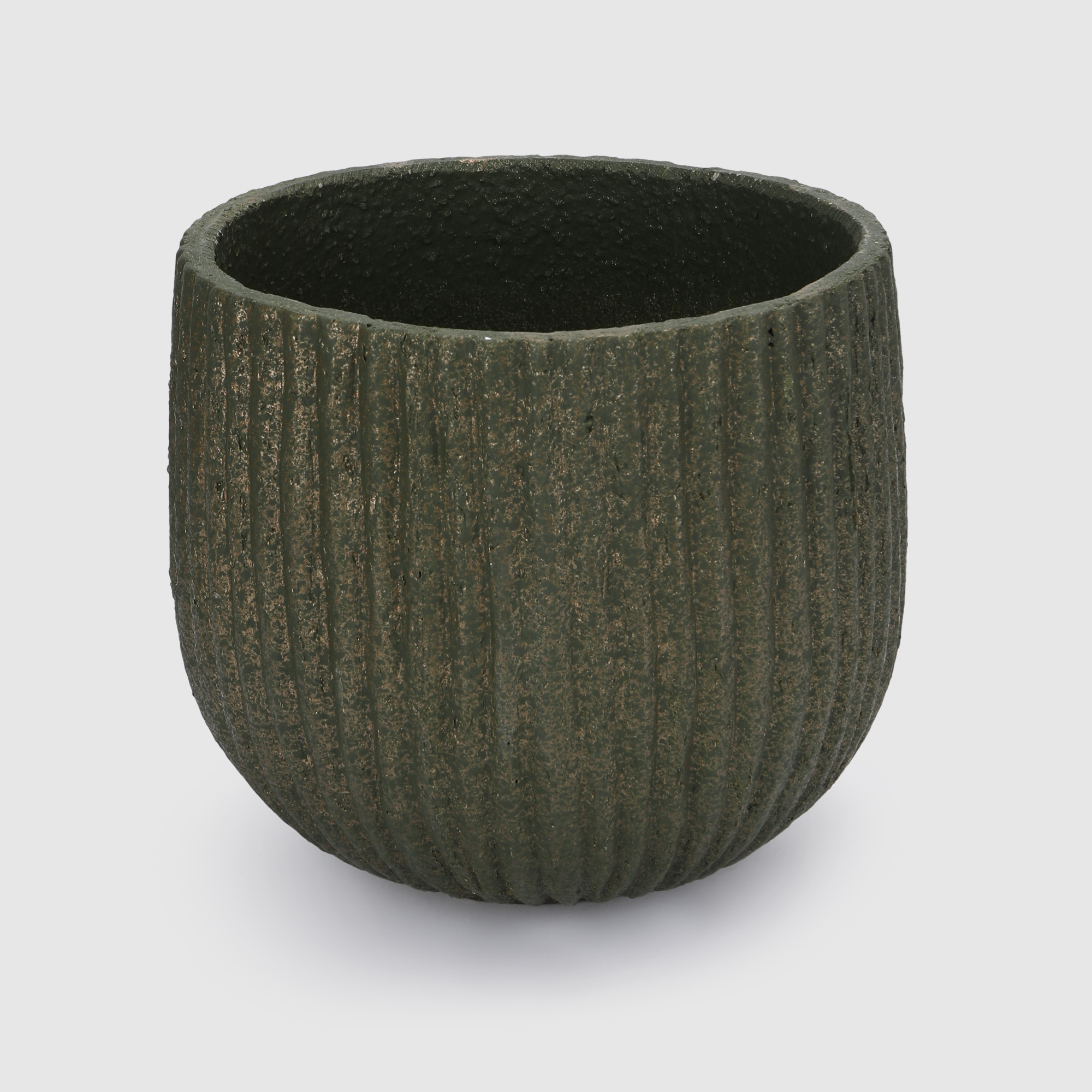 Кашпо для цветов Hinwell 25х22 см зеленое