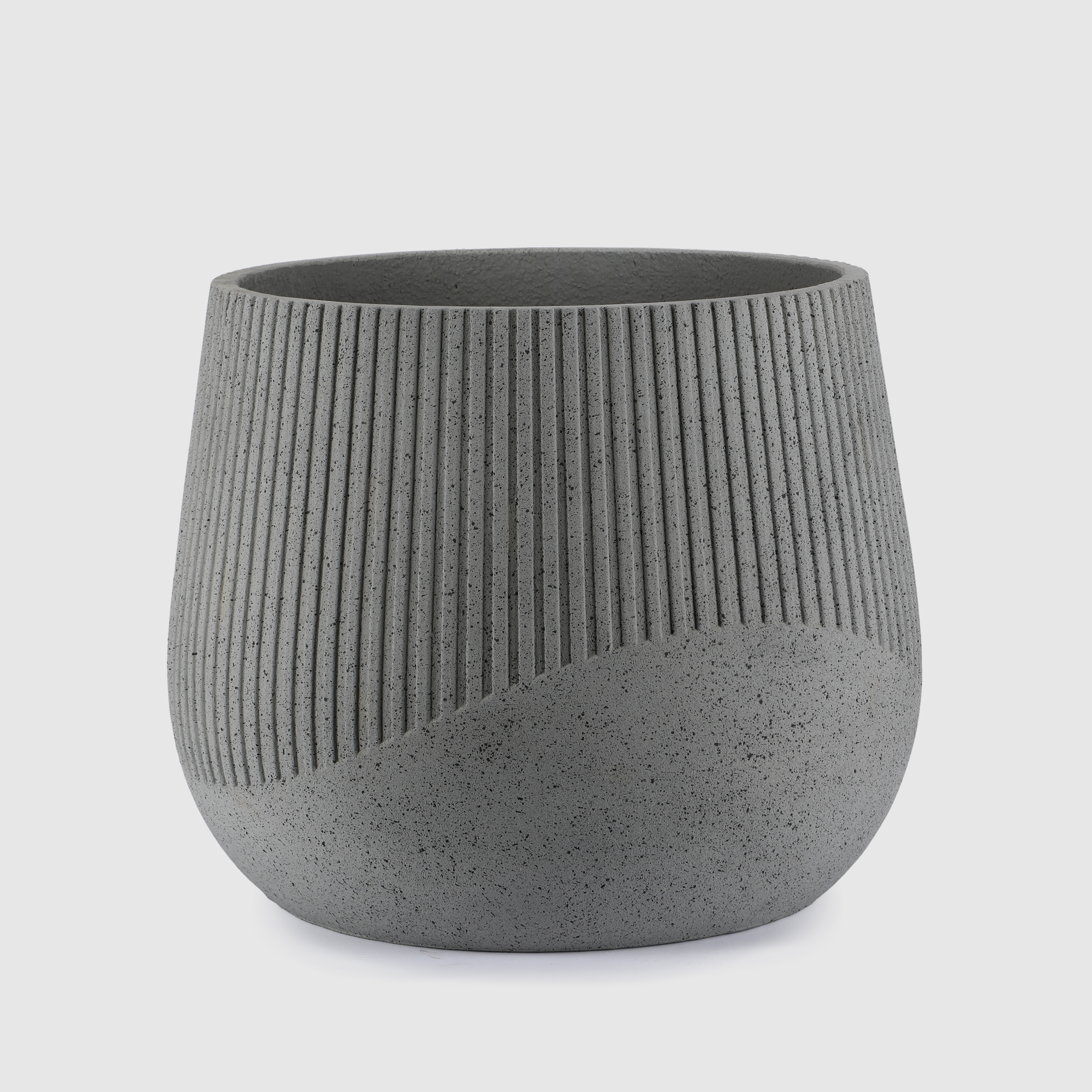 Кашпо для цветов Hinwell 54,5х45 см серый гранит