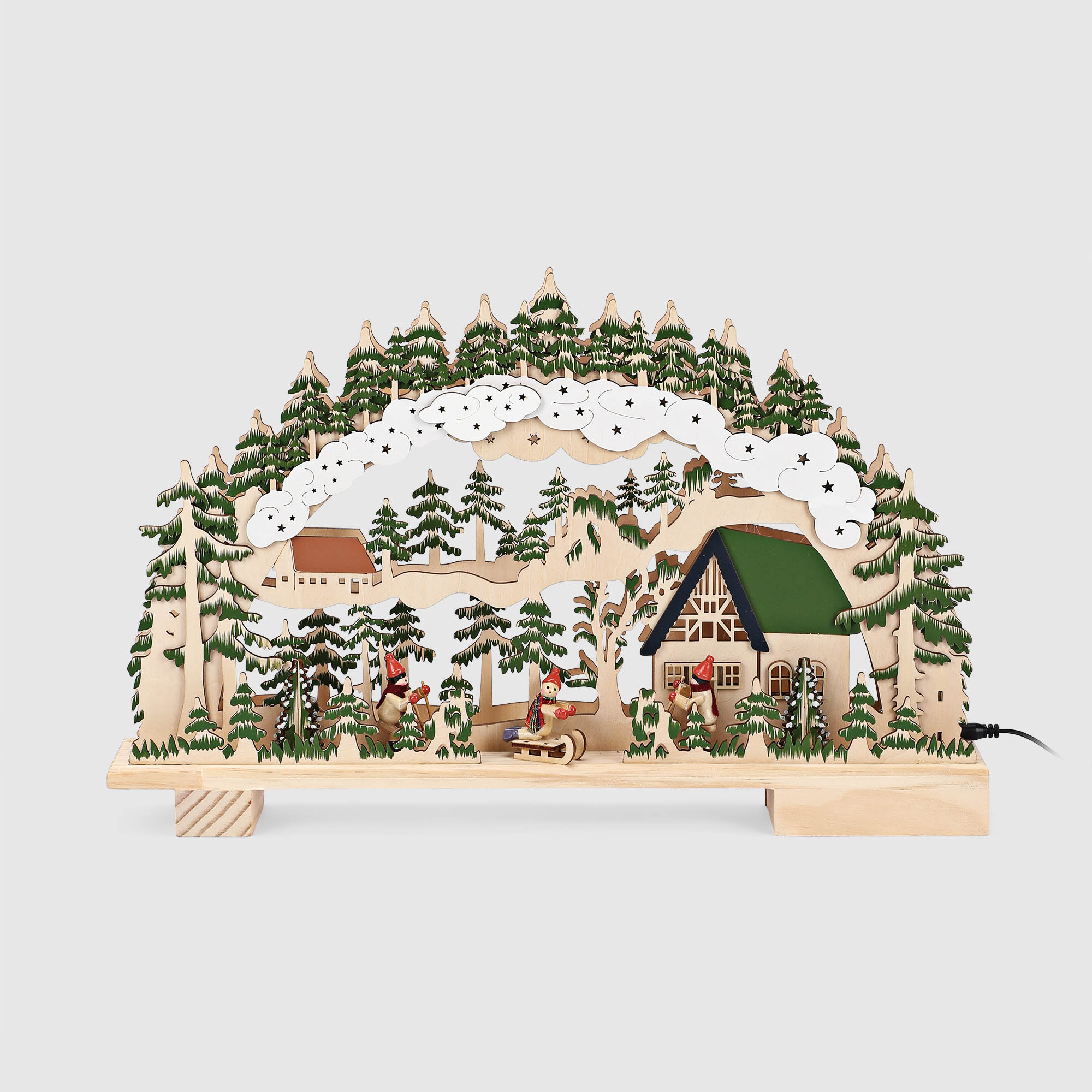 Подсвечник Chuangying craft новогодний декоративный led 45х7х29 см 999₽