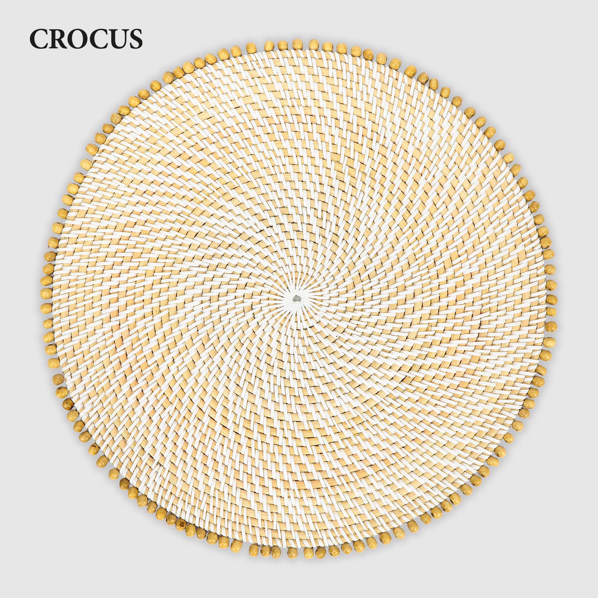 Плейсмат Crocus круглый Rattan