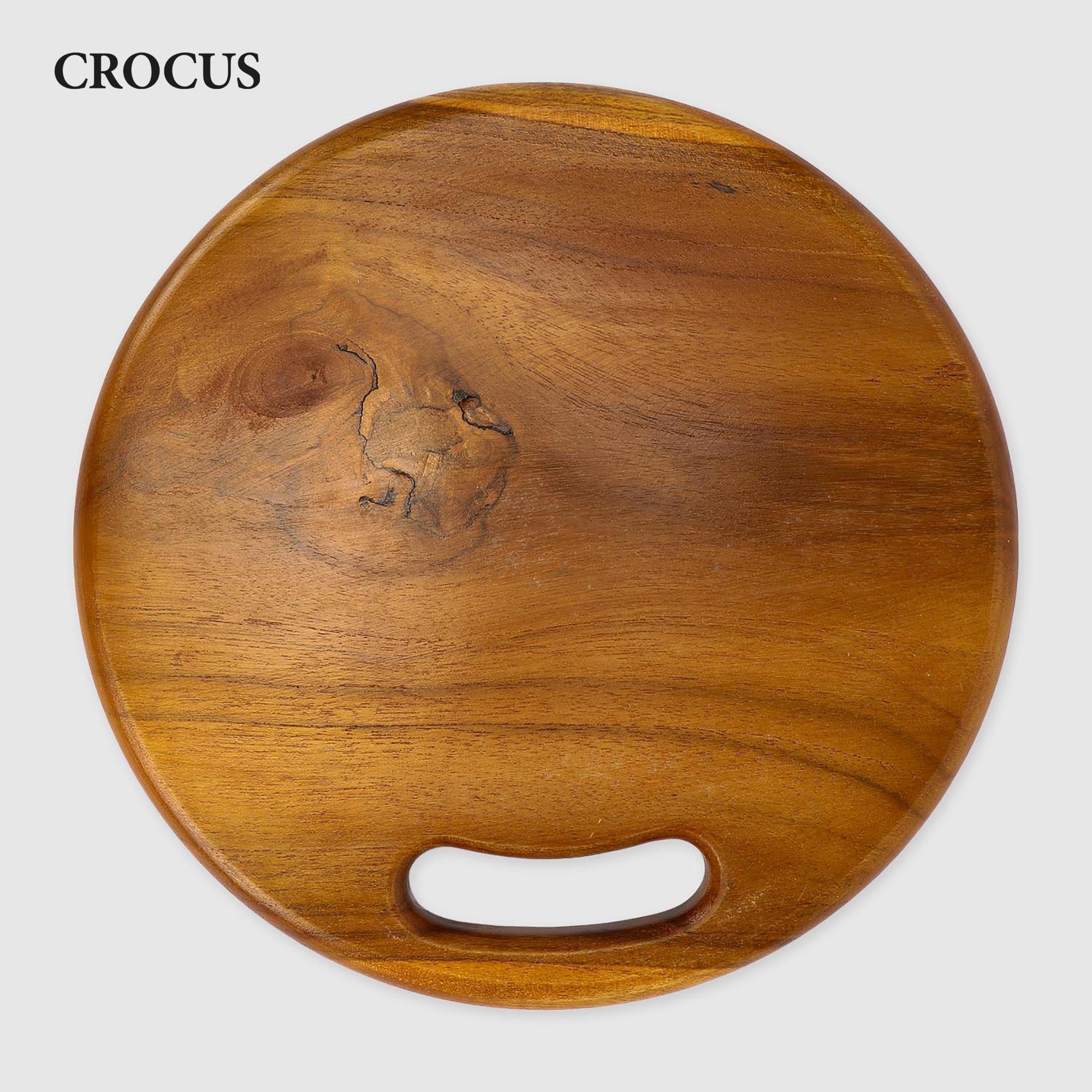 Доска разделочная круглая Crocus Ping pong 25x25 см