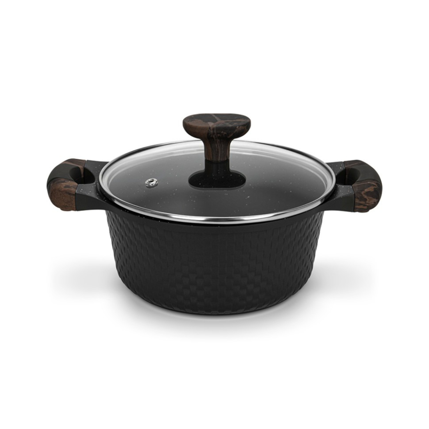 Кастрюля Fissman Evolution со стеклянной крышкой 20x9,3 см, 2,4 л